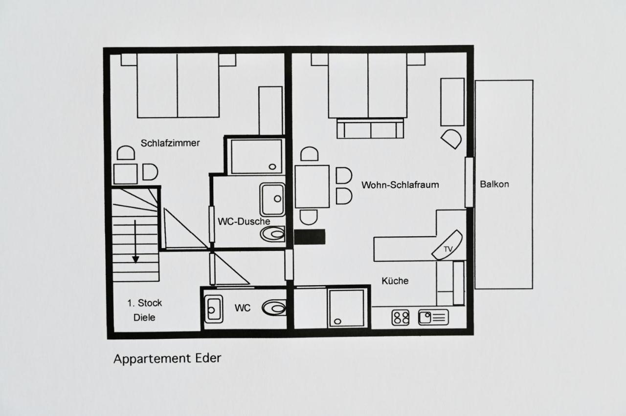 Appartement Eder Lähn Exterior photo
